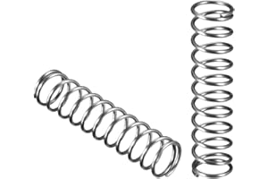 TA-VIGOR 10Pcs Compressed Spring, 12mm OD, 1.2mm Wire Size, 50mm Free Length, Spring Steel Construction Extended Mechanical Compression Springs for Home Repairs, DIY Projects