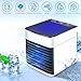 Produktbild Mini Klimageräte Mini Luftkühler Luftbefeuchter Ventilator, USB Air Cooler Luftreiniger Klimaanlage Verdunstungskühler mit 7 Farben LED-Lichtkonvertierungsmodi für Büro Hause Camping
