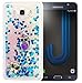 Produktbild Nnopbeclik Silikon Hülle Transparent Für Samsung Galaxy J7 2016 / J710, Durchsichtig Ultra Slim TPU 3D Fließende Flüssigkeit Shiny Weich Schutzhülle Tasche Bunt Muster mit Diamant Applikationen [DIY Modisch Niedlich Aufkleber] Glänzend Glitzer Strass Kristall Stoßdämpfend Clear Case Schutz Handytasche Crystal Etui Schale Bumper Pour Samsung Galaxy J7 2016 / J710 [13#]