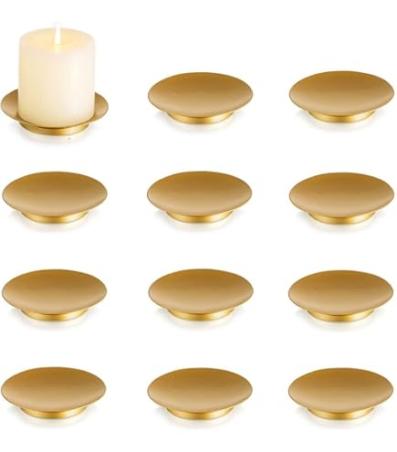 Lot De 2 Bougeoirs En Bois Paulownia – Supports Piliers Ronds Rustiques Pour Bougies, Baptême, Mariage, Noël & Déco Maison