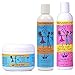 Curly Q's Cleansing Cream & Coconut Dream Conditioner & Custard Set of 3 Products