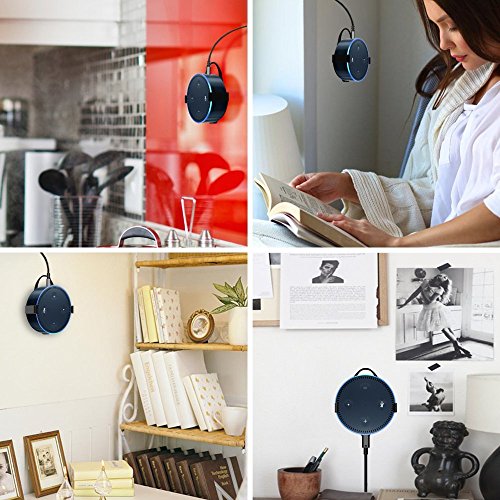 Fintie Amazon Echo Dot 2 Ständer – Lautsprecher Ständer Wandhalterung Guard Halterung, Schwarz - 7