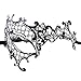 Produktbild Tukistore Modell Venezianischen Metall Strass Maske Schwarz Masquerade Damen Augenmaske Gothic Maskerade Luxus Style Princess Party Maske