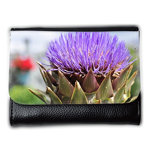 Preisvergleich Produktbild Portemonnaie Geldbörse Brieftasche / / M00237243 Artischocken-Blume Gemüse Lila / / Medium Size Wallet