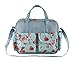 niceEshop(TM) Waterproof Large Diaper Bag Baby Mummy Tote Handbag with Chaning Mat (Flower)