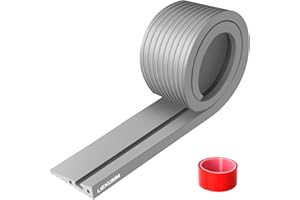 LIEKUMM 2 cm Rise Threshold Ramp, 800 kg Load Capacity PVC Portable Ramps for Wheelchairs, Indoor & Outdoor Curb Ramp, Ramps for Mobility Scooter, Electric Wheelchair, Garage, Step, Motorbike, Grey