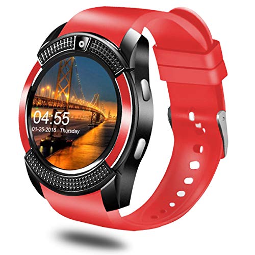 CatShin Montre Smartphone avec logement pour Carte SIM, Montre Bluetooth à Cadran Intelligent, Montre podomètre avec Surveillance du Sommeil, Moniteur de Condition Physique pour Android et iOS...