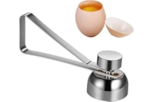 Bessy shop Taglia Guscio,Egg Cutter Egg Topper Acciaio Inossidabile Taglierina Kitchen Rompi Guscio Uova Egg Cutter Guscio d' Uovo, Uovo Cracker per Uova Sode o alla Coque