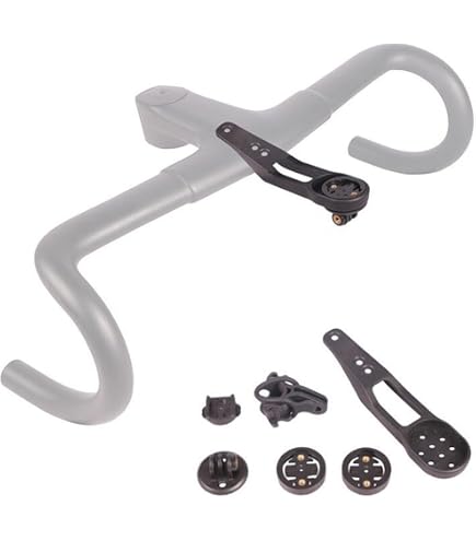 Support de montage combiné Gopro pour vélo avant, pour Garmin Wahoo Bryton Stages Campatible avec guidon intégré Deda Alanera