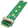 NFHK PCI Express PCI-E 4X M.2 NGFF M-Key to 2013 2014 2015 Apple MacBook SSD Convert Card for A1493 A1502 A1465 A1466 Cable 50cm
