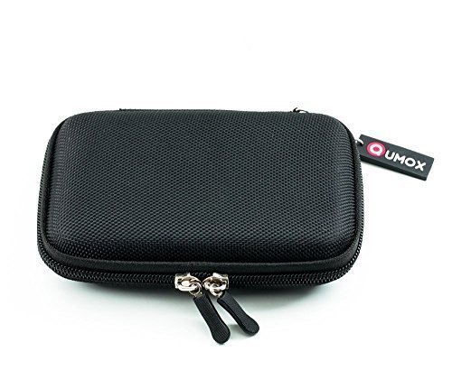QUMOX Schwarz 2.5 HDD Nylon-Tasche für tragbare Festplatte Fall zwei Reißverschlussen - 7