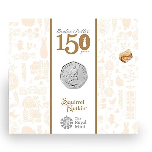 Brand New Full Collection of Brilliant Uncirculated Beatrix Potter 2016 UK 50p Five Coin Set With Presented in a specially designed case