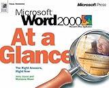 Microsoft Word 2000 At a Glance by Jerry Joyce, Marianne Moon