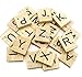 Produktbild Dosige 101 Holz-Alphabet Scrabblefliesen Buchstaben Holz Scrabble Und Zahlen Buchstaben Alphabet Scrabbles Crafts Für Das Kunsthandwerk (Großbuchstaben Gemischt)