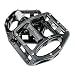 Produktbild Fahrradpedale Mountainbike Pedale MTB Pedale Auftrittsfläche Fixed Gear Road Bike Pedal aus Magnesium Alloy Schwarz