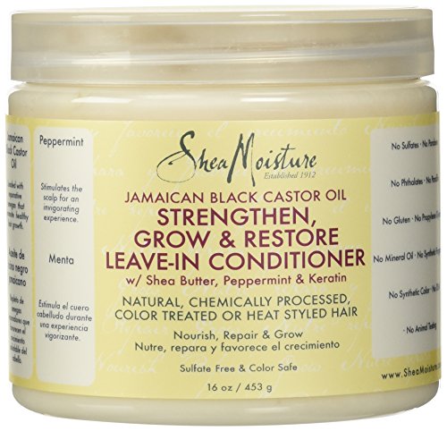 Shea Moisture Jamaican Black Castor Oil Strengthen/Grow and Restore Leave-In Conditioner 16 oz