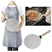 Produktbild Pizzaschaufel Pizzaheber Pizzaschieber Pizza Heber Schaufel auch für den Ofen oder Grill geeignet Brot Schieber Pizzaschieber Brotschieber Brotbackschieber aus Edelstahl mit Holzgriff 10 Zoll