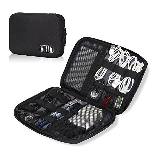 Veevan Tragbare Universal Elektronikzubehör-Reisekasten Organizer für Handys Power-Banks USB-Kabel