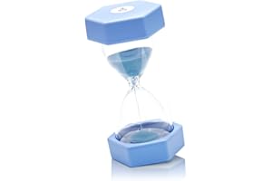 EMHTHME Clessidra Bambini, Timer per bambini, Sabbia Timer, Clessidre colorate, Regalo creativo per bambini, Assistente di gestione del tempo(Macaron Blu, 3 minuti)