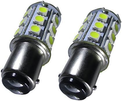 GLMING Ba15d 1076 1142 1004 LED Bulb 24-5050Smd AC/DC12v-24v Cool White Pack of 2