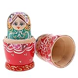 Es besteht aus 7 Puppen, alle kleineren Puppen gehen in eine größere ein