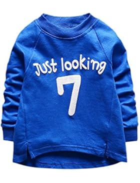 Rosennie Baby Jungen Mädchen Sweatshirt Brief Drucken Pullover Tops T-Shirt Outfits Herbst Winter Verdickte Pullover...