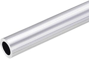 sourcing map Tubo tondo in alluminio 6063, diametro esterno 26 mm, diametro interno 18 mm, lunghezza 300 mm, tubo dritto senza cuciture