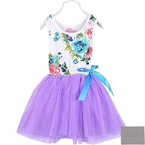 xhorizon® T172 Baby Girls Toddler Princess Cotton Tulle Flower One-piece Dress