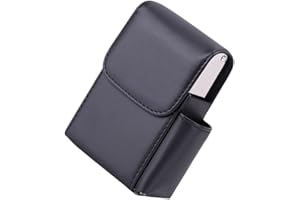 siduytin Hommes Mallette de Rangement en Cuir Porte-Monnaie Portable Ceinture Pochette Organisateur réutilisable Briquet Portefeuille Poche boîte Organisateur Transporteur, Type 2 Noir