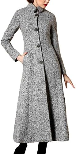 Autumn and winter Women's Long Trench Coat Cashmere coat (14)