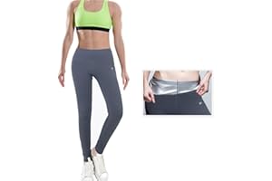HENESE Pantalon de Perte de Poids Pantalon Sauna Néoprène Femme Thermique Minceur Leggings Hot Thermo Sauna Sueur Shaper pour Fitness