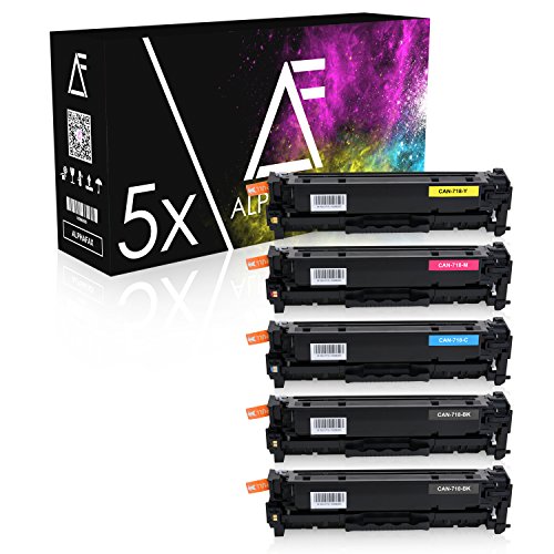 5 Toner für Canon 718 - 2659 2660 2661 2662 B002 - I-Sensys LBP-7200 7210 7660 7680 C CDN CN Series MF-8330 8340 8350 8360 8380 8500 8540 8550 8580 CDN CDW CD Series