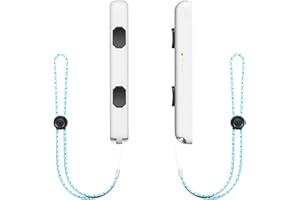 FIEHDUW Wrist Straps for Switch Joycon 1 Pair, Portable Replacement for Switch Controller Strap, Joy Con Wrist Straps with Automatic Lock and Adjustable Tightness (White)
