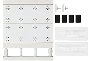 HERCHR Mensola Separatore per Armadio Organizzatore, scaffale in Tensione con aste estensibili per Armadio, credenza della Cucina e Bagno, (30-40cm/11,8-15,7 Pollici)