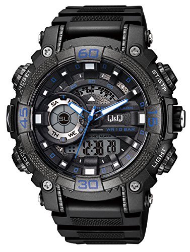 Q&Q Reloj de los hombres GW87J003Y analógica / digital con Correa de Resina