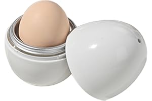 XIIXUUJ Cocedor De Huevos Microondas, En Forma De Huevo, Vaporizador Rápido Cocer Huevos, Capacidad De 4 Huevos, Accesorios Para Hornear, Vaporera Para Huevos Duros Y Blandos