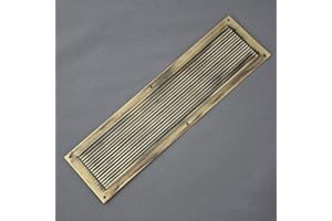 ARCHITECTURAL DECOR Victorian Reeded Brass Finger Plate