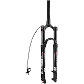 LANXUANR 26/27.5/29 Inch Mountain Bike Fork Rebound Adjustment,Air Supension Front Fork 100mm Travel,9mm Axle,Disc Brake