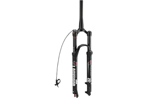 LANXUANR 26/27.5/29 Inch Mountain Bike Fork Rebound Adjustment,Air Supension Front Fork 100mm Travel,9mm Axle,Disc Brake