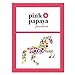 Pink Papaya Huge XXL Toy Horse Luna, Almost life-size gigantic toy elves horse as an alternative to normal rocking horses, With brush to comb the shining mane, Head height approx. 125 cm, Shoulder height approx. 90 cm, Colour: white/pink