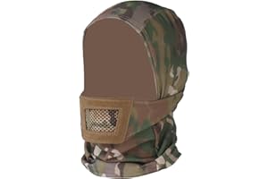SHANYINGQUAN Maschera pieno viso Balaclava, maschera tattica cappuccio copricapo, combinare con casco/maschera Airsoft