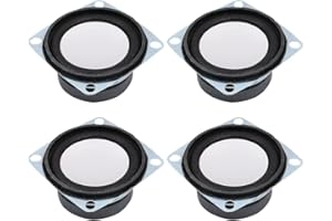 Hsthe Sea 4 STÜCKE quadratischer Mikrolautsprecher Durchmesser 2 "4 Ohm 3 W Audiolautsprecher Stereo-Woofer-Lautsprecher für Arduino