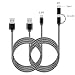 Produktbild Changbao USB C Kabel, 2 in 1 USB C und Micro USB Kabel, [2 Pack] Lade- & Sync-Kabel Kompatibel mit Samsung Galaxy S9 S8 Plus/Note 9 8, HTC, Huawei, Sony, Nexus und Alle Typ C & Micro USB Geräte