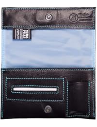 Pellein Portatabacco In Vera Pelle Mod. Blu Hero