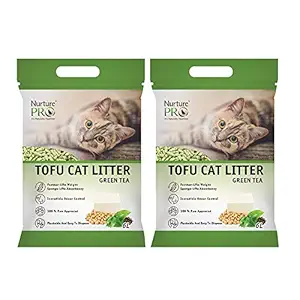 Nurture Pro Tofu Cat Litter (Green Tea) 6L - (Pack of 2)