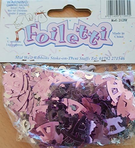 1x Pack Of Baby Girls Pink Rocking Horse Confetti