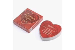 HENGLONGKEJI Juego de Cartas de oráculo de Amor Juego de Cartas de Tarot de Amor Juego de Mesa de Fiesta Familiar Tarjeta de adivinación Love Oracle (Heart-Shaped)