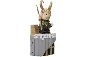 BEAST KINGDOM Marvel figurine Mini Egg Attack The Infinity Saga Stark Tower series Loki 12 cm