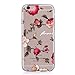 Produktbild iPhone 6/6S (4,7") Hülle, Edaroo Ultra Dünn Leicht Transparent Klar Silikon Handyhülle mit Süßes Bunt Motiv SchutzHülle TPU Gel Weiche Dünne Silikon Rückseiten Hülle Backcase Cover für Apple iPhone 6/6S (4,7 zoll) - Rose Blumen