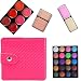 JACKY Smoky Cosmetic Set 3 colors Professional Natural Matte Makeup Eye Shadow (Red)